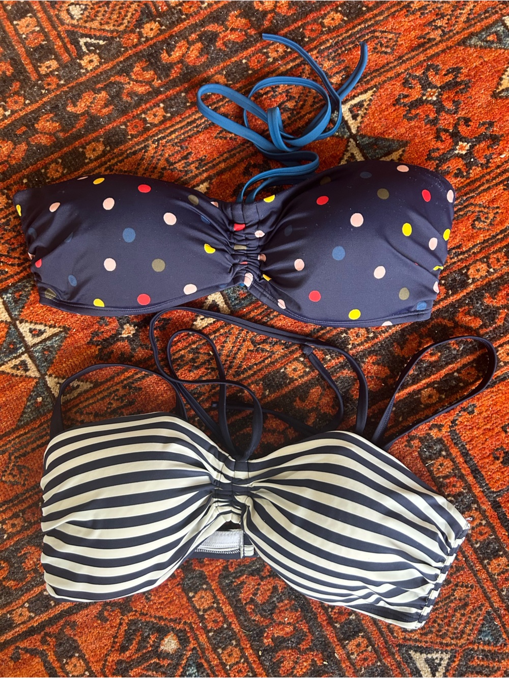 Boden Bandeau Bikini Tops - size 12